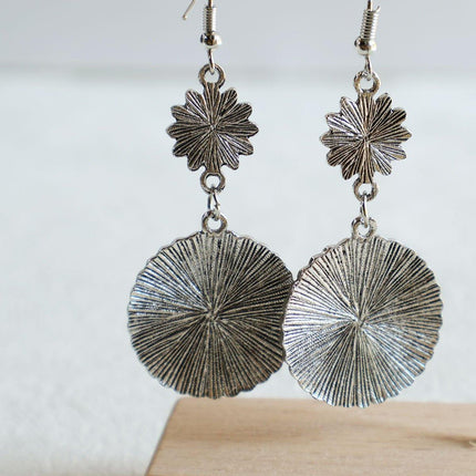 Bohemian Sculpted Dreamcatcher Earrings Unique Jewelry for Women Ethnic Style