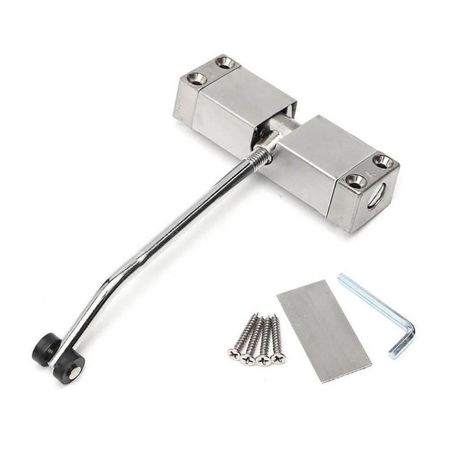 Simple Household Door Closer with Buffer Spring Easy Rebound Closing Device