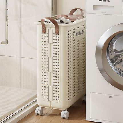 Folding Portable Laundry Basket Multifunctional Storage for Bathroom Household