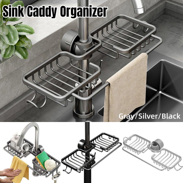Multifunctional Faucet Shelf Kitchen Storage Sink Draining Basket Household Rack