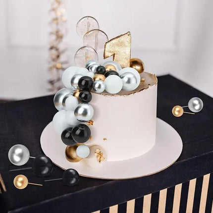 4set Colourful Foam Balls Cake Decoration Mini Balls Birthday Party Decor