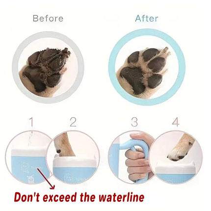 Dog Paw Cleaner Cup Pet Foot Washer Cat Paw Cleaning Brush for Home Travel Use