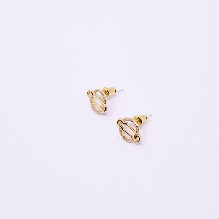 Planet Stud Earrings Paperclip Round Pinback Earrings Women Fashion Jewelry