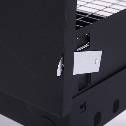 Foldable BBQ Charcoal Grill Portable Outdoor Hibachi Camping Barbecue Large Set - Aimall