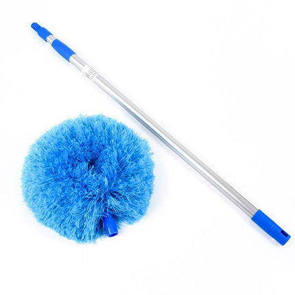 Extendable and Assembled Ceiling Duster Round Brush Dust Sweeper Cleaning Tool