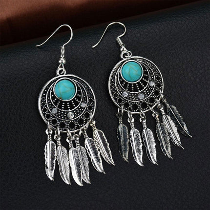 Bohemian Dreamcatcher Tassel Earrings Handmade Fashion Jewellery for Women Gifts