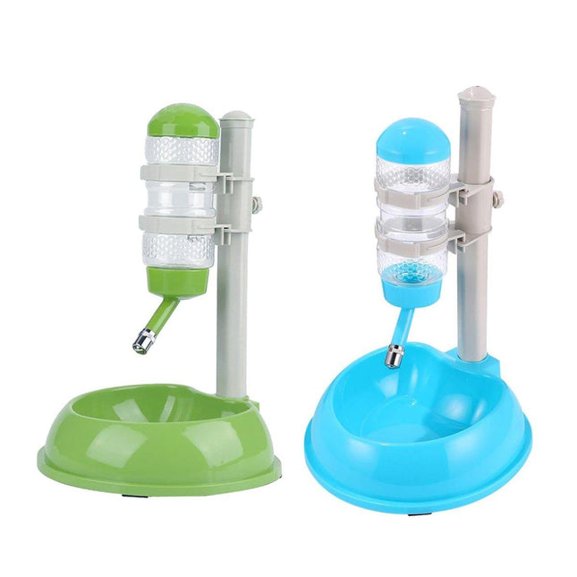 Pet Drinking Fountain Water Bottle Lifting Feeder Adjustable Pet Bowl for Pets
