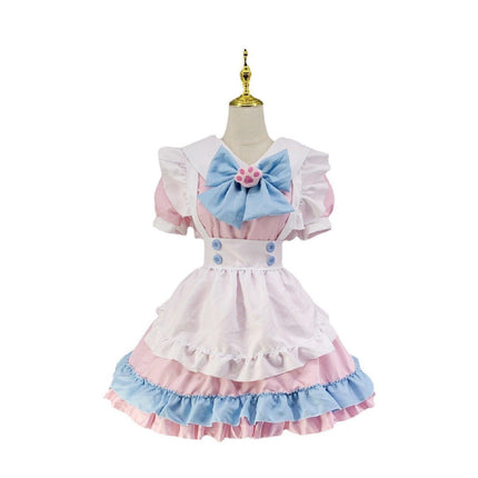 Super Cute Big Bow Lolita Dress Maid Outfit