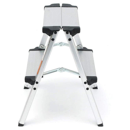 Portable Aluminium 1-3 Step Folding Ladder Anti-Slip Frame Stool for Home Use