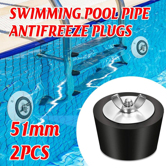 2pcs Winter Swimming Pool Pipe Freeze Protection Plugs for Cold Weather Use