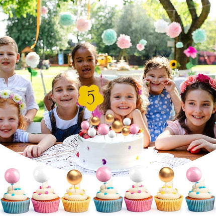 4set Colourful Foam Balls Cake Decoration Mini Balls Birthday Party Decor