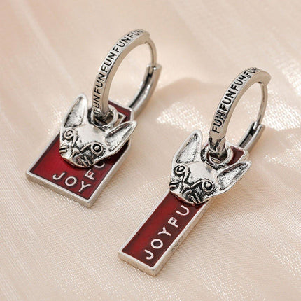 Trendy Asymmetric Square Earrings for Women Unique Fashion Ear Buckle Jewelry