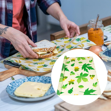 Beeswax Packaging Paper Food Wrap Roll Eco-Friendly Vegetable Preservation Cloth