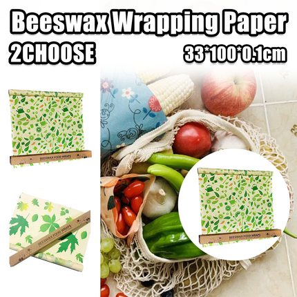 Beeswax Packaging Paper Food Wrap Roll Eco-Friendly Vegetable Preservation Cloth