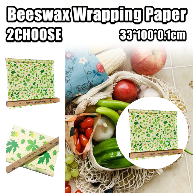 Beeswax Packaging Paper Food Wrap Roll Eco-Friendly Vegetable Preservation Cloth