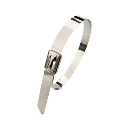 200x Stainless Steel Cable Ties SS304 Marine Grade Zip Strap Locking Wrap 100-800mm - Aimall