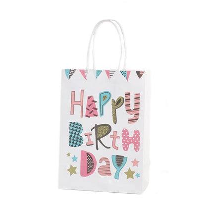 30X Premium Kraft Paper Tote Bag Durable Stylish High Capacity Birthday Gift Handbag