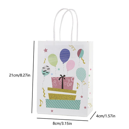 30X Premium Kraft Paper Tote Bag Durable Stylish High Capacity Birthday Gift Handbag