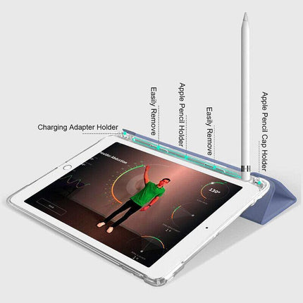 Smart Silicon iPad Case Cover&Pen Holder For Apple iPad 2019 - Aimall
