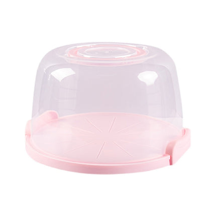 Reusable Plastic Cupcake Carrier Box Transparent Handle Cake Container