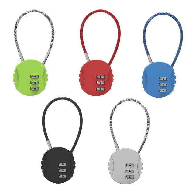 Combination Lock Padlock Locker 3 Digit Security Bike Suitcase Luggage Bag