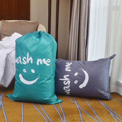 Laundry Bag Travel For Dirty Clothes Camping Drawstring Closure Washing Machines