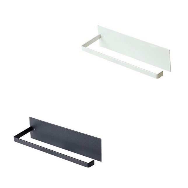 Self-Adhesive Paper Towel Holder Rack for Kitchen Rolls and Wrap Storage