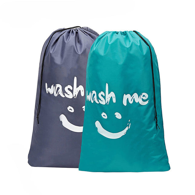 Laundry Bag Travel For Dirty Clothes Camping Drawstring Closure Washing Machines