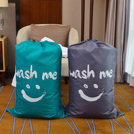 Laundry Bag Travel For Dirty Clothes Camping Drawstring Closure Washing Machines