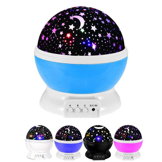 LED Night Star Galaxy Projector Light Lamp Rotating Starry Baby Room Kids Gift - Aimall