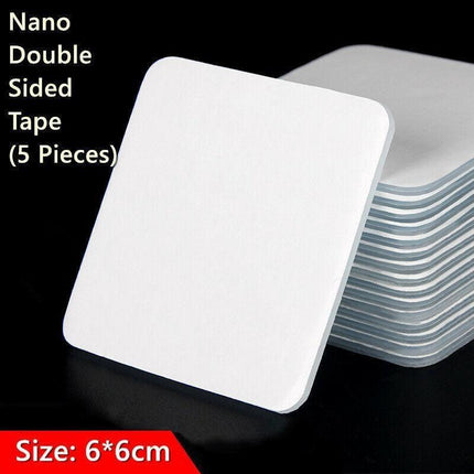 Nano Double-sided Tape Clear Adhesive Traceless Invisible Gel Anti-Slip 6*6cm - Aimall