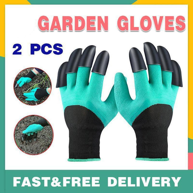 Garden Gloves with Claws for Women and Men outdoor Digging Planting Weeding AUS - Aimall