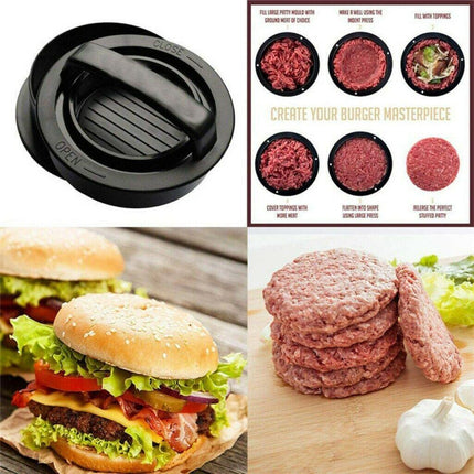 5in1 Hamburger Press Mould Stuffed Non-stick Burger Patty Maker Kitchen Tool AU - Aimall