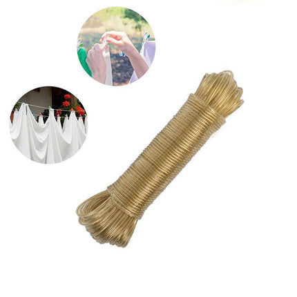 Clothes Line Cord Replacement UV Steel Wire Rope PVC coat 2.5mm × 20m Clotheline - Aimall