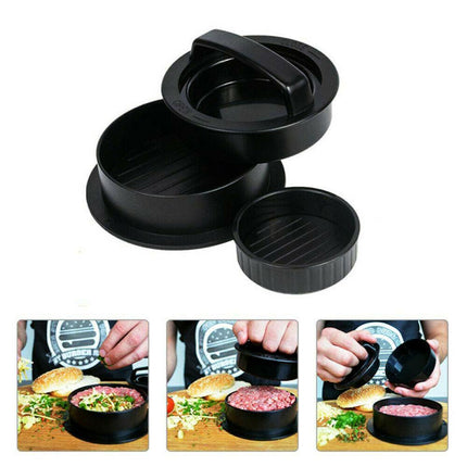 5in1 Hamburger Press Mould Stuffed Non-stick Burger Patty Maker Kitchen Tool AU - Aimall
