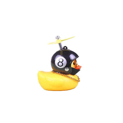 Rubber Duck Toy Car Ornaments Yellow Duck Dashboard Decorations With Helmet Jl Aimall