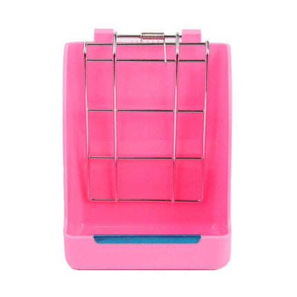 Pet Rabbit Hay Feeder Small Animal Hamster Pig Less Wast Hay Rack Corner Plastic - Aimall