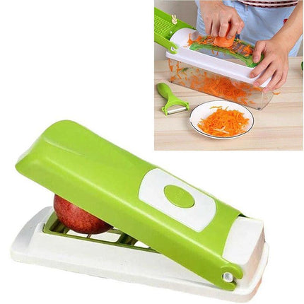 12IN1 A Food Slicer Dicer Nicer Container Chopper Peeler Vegetable Fruit Cutter - Aimall