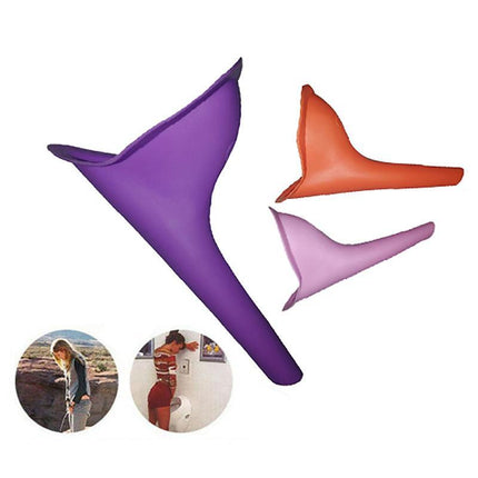 3X Portable Female Woman Ladies She Urinal Urine Wee Funnel Camping Travel Loo - Aimall
