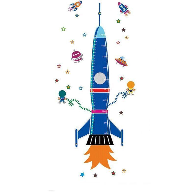 Kids Height Chart Wall Stickers Nursery Growth Measurement Ruler Removable Decal - Aimall