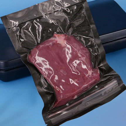 Black Vacuum Food Sealer Seal Bags Rolls Saver Storage Commercial 20/28cm*5m AU - Aimall