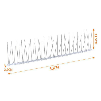 Lambu 10x 50cm Anti Bird Spikes Pigeon Deterrent Repellent Bird Sting Stainless - Aimall