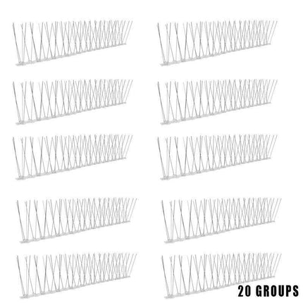 Lambu 10x 50cm Anti Bird Spikes Pigeon Deterrent Repellent Bird Sting Stainless - Aimall