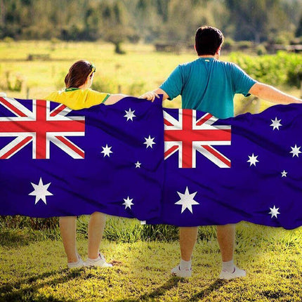 Large Australian Aussie Flag Australia Day Oz Heavy Duty Outdoor 90cm x 150cm AU - Aimall