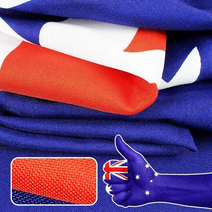 Large Australian Aussie Flag Australia Day Oz Heavy Duty Outdoor 90cm x 150cm AU - Aimall