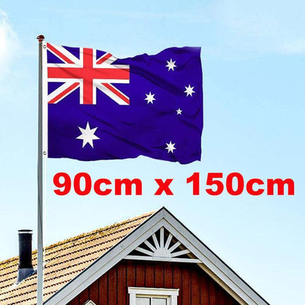 Large Australian Aussie Flag Australia Day Oz Heavy Duty Outdoor 90cm x 150cm AU - Aimall