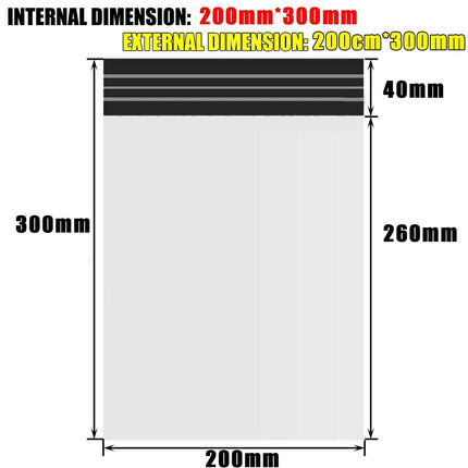 Poly Mailer Bags Mailing Satchel Plastic Courier Self Sealing Packing - Aimall