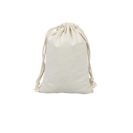 10-100x Canvas Bags Drawstring Storage Bag Bulk Linen Calico Cotton Tote Gift AU - Aimall
