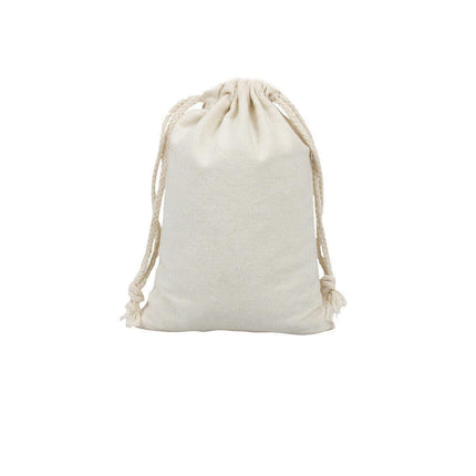10-100x Canvas Bags Drawstring Storage Bag Bulk Linen Calico Cotton Tote Gift AU - Aimall