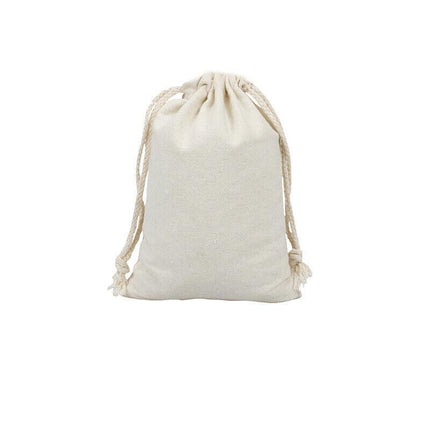 10-100x Canvas Bags Drawstring Storage Bag Bulk Linen Calico Cotton Tote Gift AU - Aimall